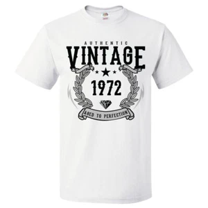 53rd Birthday Gift For 53 Year Old 1972 Aged To Perfection T Shirt - Picture 1 of 1