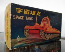 VINTAGE SPACE TANK GYRD ACTION ROBY ORIGINAL TOY CHINA BOX ONLY 1960's