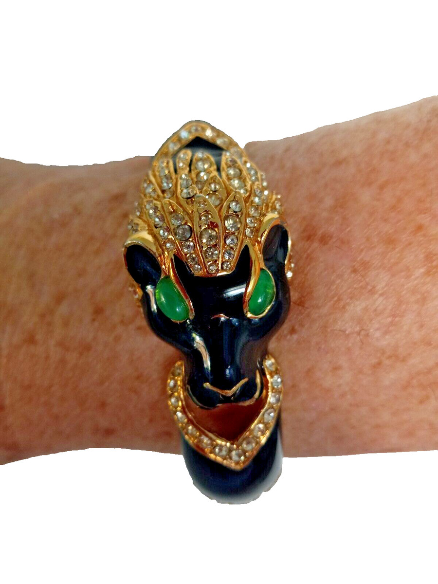 【55】SWAROVSKI Triumphal Black Bangle 55】SWAROVSKI Triumphal Black Bangle Swarovski Black Bangle