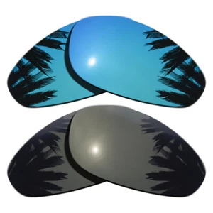 Black&Ice Blue Replacement Lenses for-Oakley A Wire Sunglasses Polarized - Picture 1 of 4