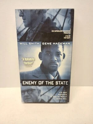 Enemy of the State VHS TAPE 1999 Will Smith Gene Hackman - Image 1 of 4