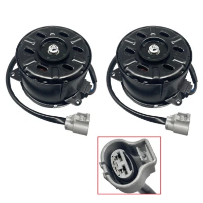 2 件散热器风扇电机适用于丰田 Highlander 2006 2007 雷克萨斯 RX400h 2006 - 2008 全新 — 第 1/4 张图片