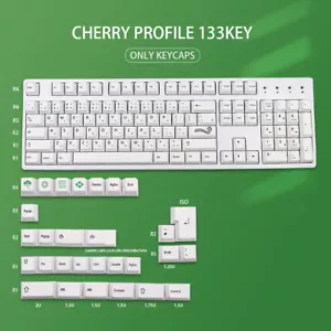 133Key Cherry Profile DYE-Sub Japanese Keycap For Mechanical Keyboard JTK ZEN - Picture 1 of 8