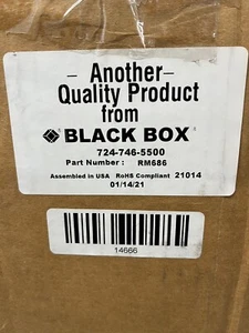 RM686 BLACK BOX NETWORK RACK - Picture 1 of 1
