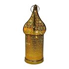 Durable Moroccan Lantern Light Iron Desk Lamp with Hollow Carving for Wedding