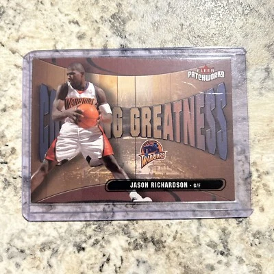 Tarjeta de baloncesto Fleer Patchworks Courting Greatness 2003-04 #24 Jason Richardson Foto 1 de 2