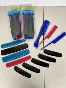 2 Packages Conair 93526N Combs 12pc 5 Pocket 2 All-Purpose 2 Dressing 2 Tail 1 S - Picture 1 of 7