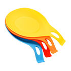 3.74" Heat Resistant Silicone Spoon Rest Kitchen Utensil Holder Set of 4 Color