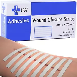 40 selbstklebende Nahtstreifen - steril, hypoallergen und latexfrei - Bild 1 von 1