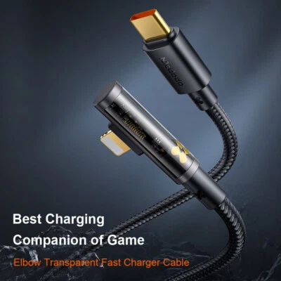 Mcdodo 36W Elbow Fast Charge Cable Type C To iPhone Cord For iPhone 14 13 12 11 - Image 1 of 4