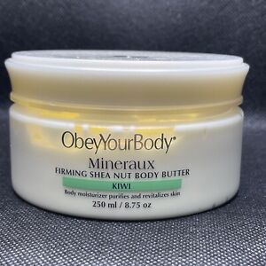 Obey Your Body Premier KIWI Firming Shea Nut Body Butter Dead Sea Salt Minerals 