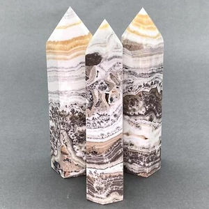 Dendritischer Calcit orange gebänderter großer Turm - Bild 1 von 2