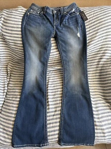 Miss Me Women Jeans Mid-rise Boot Cut Size 29 - Picture 1 of 8
