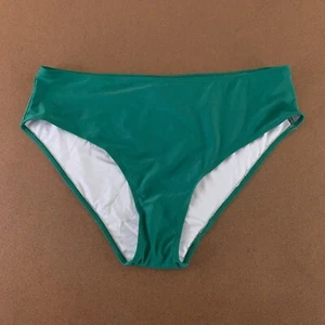 Women's Size 18W Deep Green Classic Bikini Brief Swim Bottom New - Picture 1 of 5