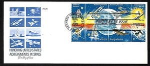 1919a 18c Se-tenant Space Achievement- Artmaster FDCB8 - Picture 1 of 2