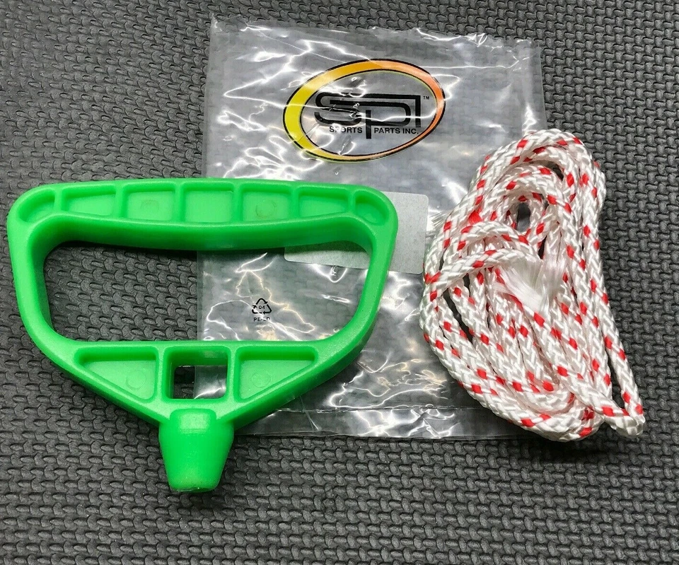  GREEN STARTER PULL HANDLE w/ 6 FT of ROPE PWC SLED SNOWMOBILE EMERGENCY START - Image 1 of 1
