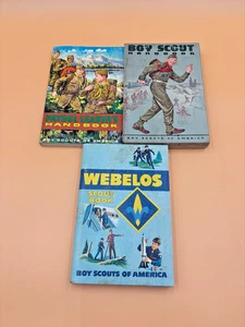 Vintage Boy Scout Handbook Lot of 3 Webelos Patrol Leader 1960s Be Prepared - Picture 1 of 17