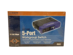 Cisco-Linksys EZXS55W EtherFast 10/100 5-Port Workgroup Switch New $ - Photo 1/2
