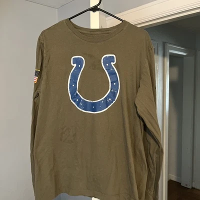 Indianapolis Colts Manga Larga Nike T Talla Grande, Verde Foto 1 de 2