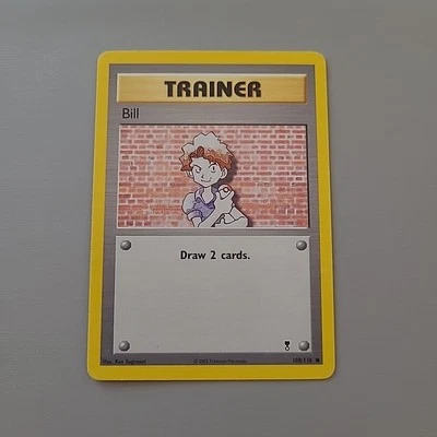 Bill (Trainer) 108/110 - Pokemon TCG Legendary Collection WOTC Vintage MP - Image 1 of 2