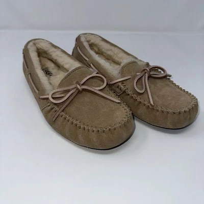 Zapatillas mocasín Ugg Dakota para mujer talla 8 color natural cuero 5131 zapatos Foto 1 de 4
