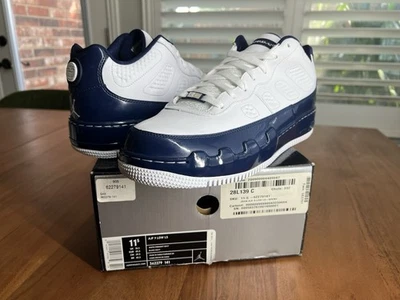 DS AJF 9 2008 Low LS (362279 141) blanco/azul marino talla 11,5 nuevo con caja raro Foto 1 de 4