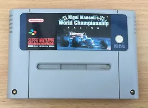 🌟NIGEL MANSELL’S🌟NINTENDO🌟SNES🌟CARTUCHO🌟UK🇬🇧VENDEDOR🌟ENVÍO RÁPIDO REINO UNIDO🌟 - Imagen 1 de 4
