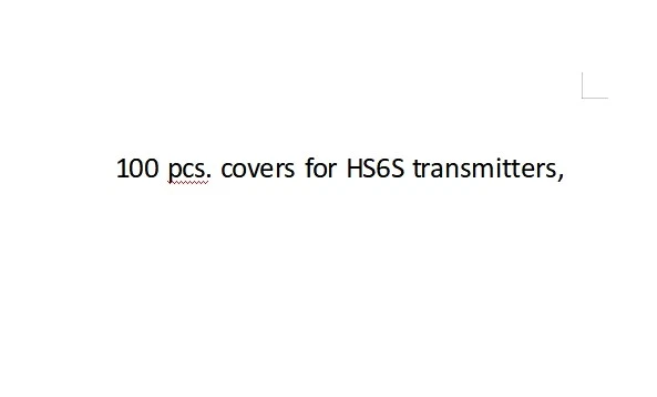 100 pcs. covers for HS6S transmitters, - Image 1 of 1