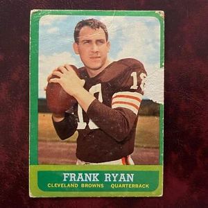 1963 Topps Set FRANK RYAN raro SP #13 CLEVELAND BROWNS - G/VG - Foto 1 di 2