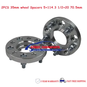 2PCS 5x114.3 35mm Wheel Spacers 1/2x20 For Falcon XT XF EA EB ED EF EL to BA BF - Picture 1 of 7