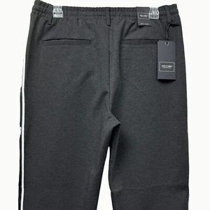Jack & Jones Vega Gray Tapered Jogger Pants Blue & White Side Stripes 31x34 NWT - Picture 1 of 18