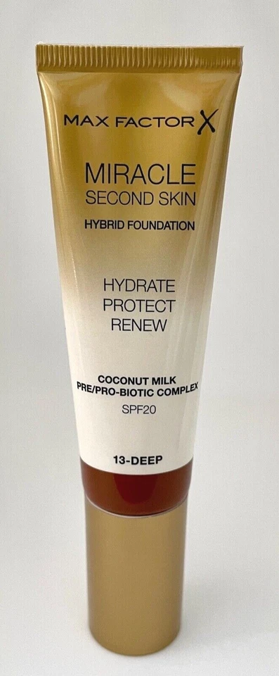Max Factor Miracle Second Skin Hybrid Foundation, 30ml - 13 Deep - Bild 1 von 1