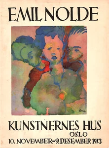 Emil Nolde ORIGINAL Ausstellungsplakat von 1973 Kunstnernes Hus Oslo - Picture 1 of 1