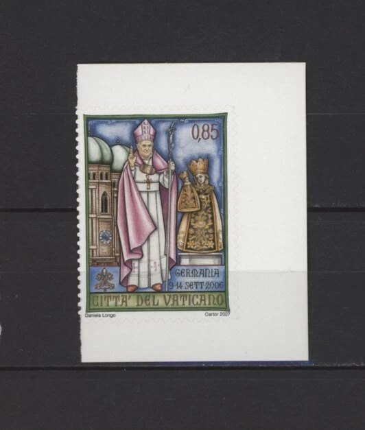 S44037 Vatican MNH 2007 Travel Pope 1v Mens Booklet S-A - Image 1 of 1
