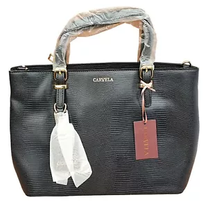 Bolso de Mano CARVELA Azul Marino Mini Hooper Slouch Estampado de Lagarto Bolso de Mano Mediano Precio de Venta sugerido por el fabricante 69 GBP - Imagen 1 de 12