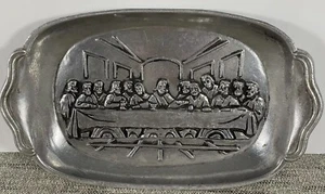 Küster Abendmahl Zinn Brot Tablett Vintage 1972 - Bild 1 von 10