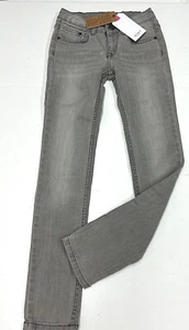Roxy Girl American Ride Jeans NWT Size K 10, 16 Slim Straight Gray Girls Teens - Picture 1 of 9