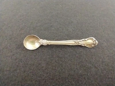 VINTAGE GORHAM STERLING SILVER SALT SPOON PIN CHANTILLY ≈2⅞" JEWELRY BROOCH  - Image 1 of 4