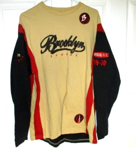 Camiseta deportiva de manga larga bordada Brooklyn Xpress B70 19-70 de colección talla L - Imagen 1 de 12