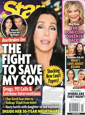 STAR Magazine October 16 2023 Cher Meg Ryan Keanu Reeves Leonardo DiCaprio - Image 1 of 2