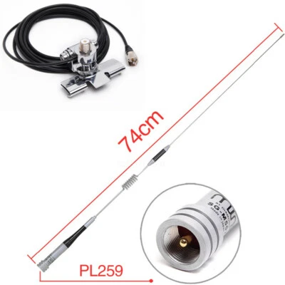 Diamond SG-M507 144/430MHz Doble Banda Ham Antena RB-400 Base Clip Cable 5M Foto 1 de 4