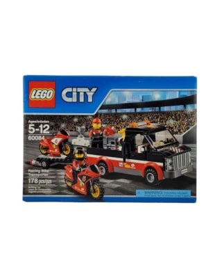 LEGO CITY 60084 Transportador de bicicletas de carreras NUEVO SELLADO CAMIÓN RETIRADO MOTOCICLETA NUEVO EN CAJA Foto 1 de 3