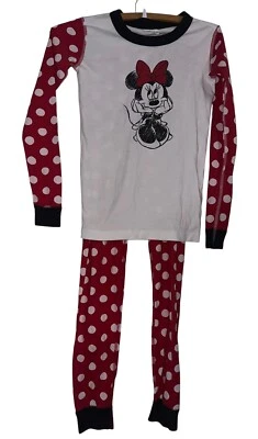 Hanna Andersson Girls 140 Or 10 Disney Minnie Mouse Polka Dot 2 Piece Pajama Set - Image 1 of 4