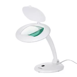Lámpara de aumento de mesa Amscope 1,75X 5" 56 LED 9W - blanca - Imagen 1 de 6
