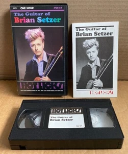 Brian Setzer The Guitar of Brian Setzer Hot Licks VHS Lessons W/Booklet Mint - Picture 1 of 5