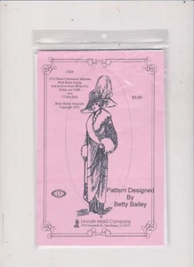 PATRÓN CHARMEUSE MANTEAU NEGRO 1910 PARA 17 PATRONES DE MUÑECAS SIN CORTAR ENVÍO GRATUITO EN EE. UU. - Imagen 1 de 1