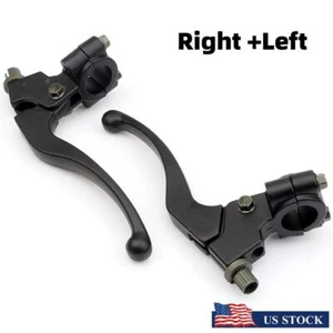 2Pcs Black Motorcyle Brake Clutch Lever For Honda C/CR/CRF/XL/XR80 100 125 250 - Picture 1 of 9