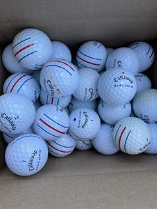 48 Callaway White ERC Soft Triple Track Near Mint Used Golf Balls FREE SHIPPING! - Picture 1 of 5