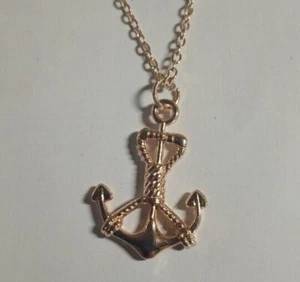 COLLANA GIROCOLLO UNISEX CON CIONDOLO ANCORA - Foto 1 di 1
