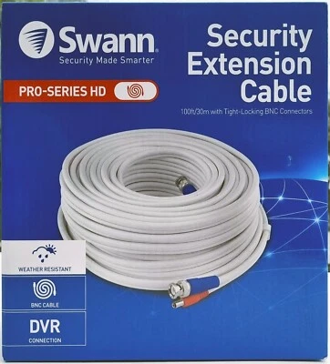 Swann PRO-SERIES HD Security Extension Cable 100ft/30m Tight-Locking BNC Connect - Image 1 of 4